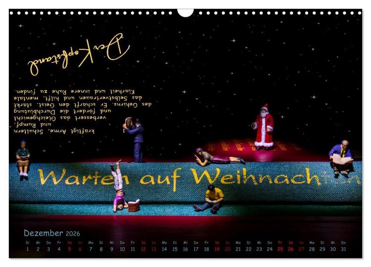 Produktbild: Yoga - Kleine Figur, gro&szlig;e Wirkung (Wandkalender 2026 DIN A3 quer), CALVENDO Monatskalender