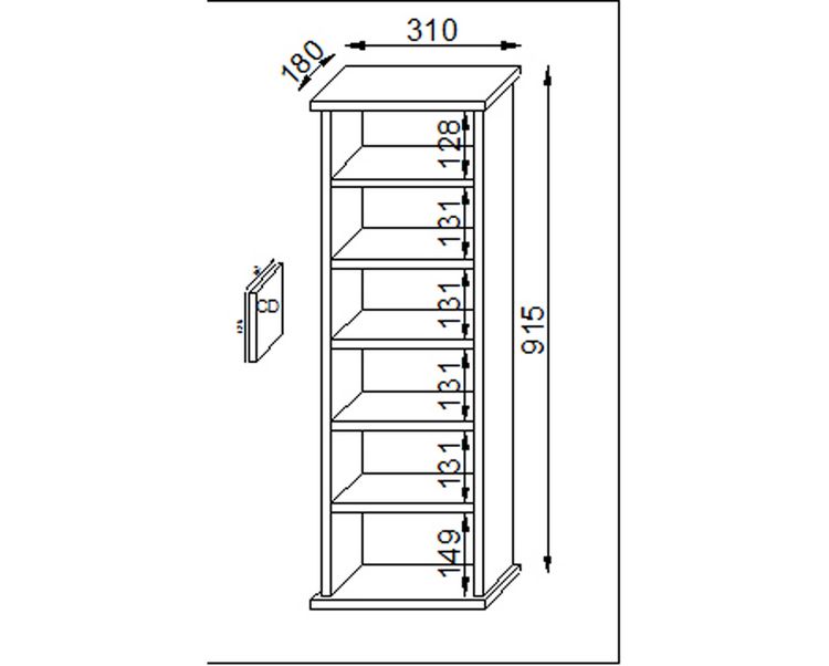 Produktbild: Holz CD DVD Stand Regal Schrank St&auml;nder Vostan
