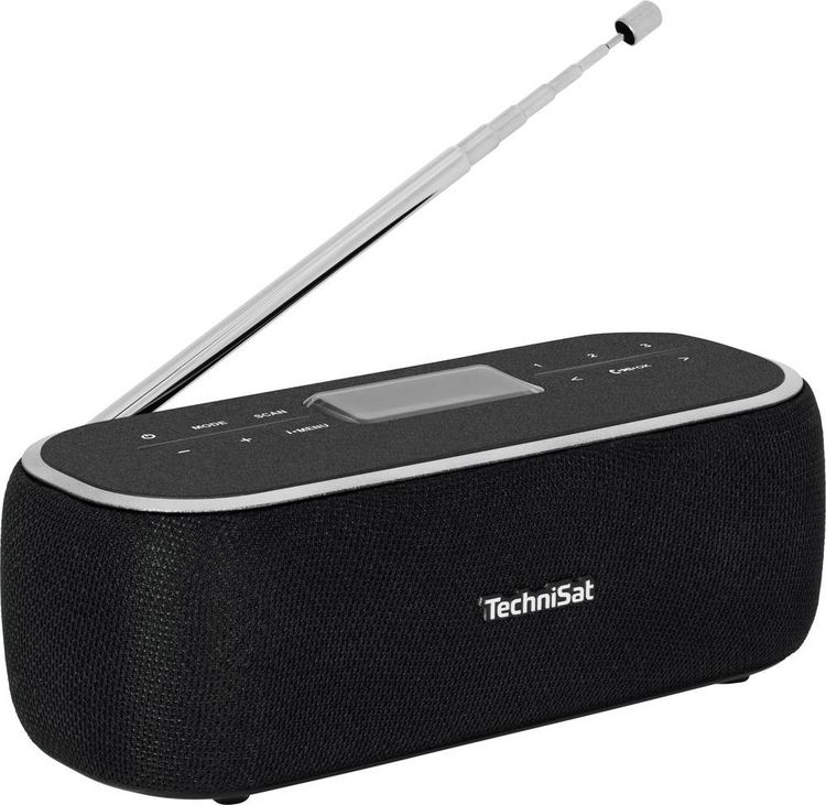 Produktbild: TechniSat DIGITRADIO BT 1 Tischradio DAB+, UKW AUX, Bluetooth&reg; Freisprechfunktion, Inkl. Mikrofon, Weckfunktion, wiederaufladbar Schwarz