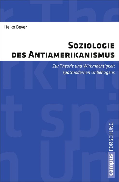 Produktbild: Soziologie des Antiamerikanismus