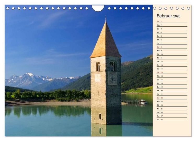 Produktbild: S&uuml;dtirol - Zwischen Ortler und Dolomiten (Wandkalender 2026 DIN A4 quer), CALVENDO Monatskalender