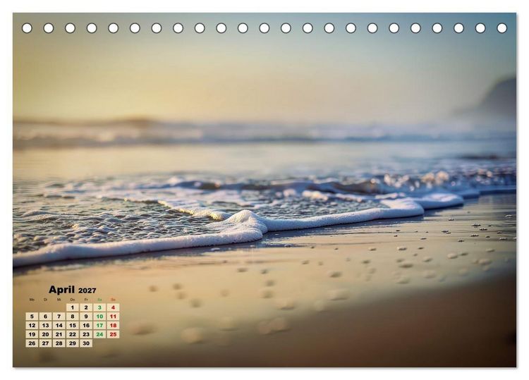 Produktbild: Minimal-Art - am Strand (Tischkalender 2027 DIN A5 quer), CALVENDO Monatskalender