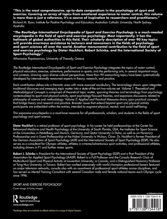 Produktbild: The Routledge International Encyclopedia of Sport and Exercise Psychology