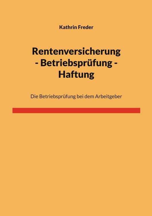 Produktbild: Rentenversicherung - Betriebspr&uuml;fung - Haftung