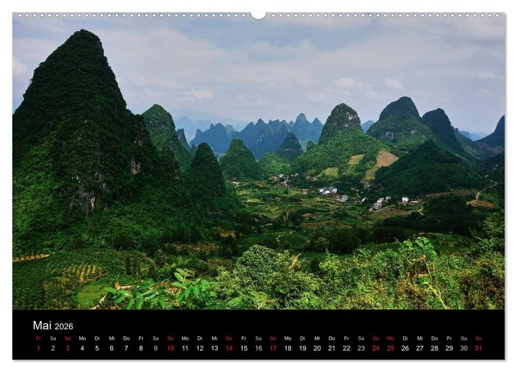 Produktbild: China 2026 - Metropolen und Landschaften (Wandkalender 2026 DIN A2 quer), CALVENDO Monatskalender