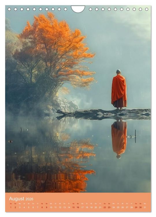 Produktbild: Meditative Stille (Wandkalender 2026 DIN A4 hoch), CALVENDO Monatskalender