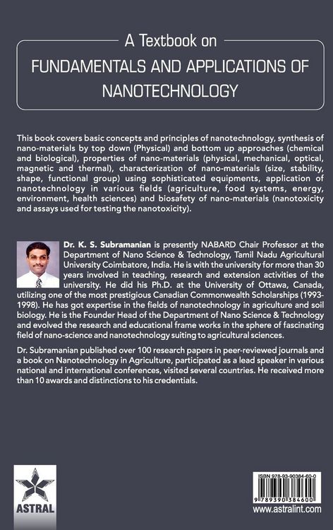 Produktbild: Textbook on Fundamentals and Applications of Nanotechnology