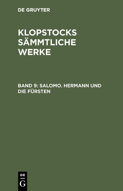 Produktbild: Salomo. Hermann und die F&uuml;rsten