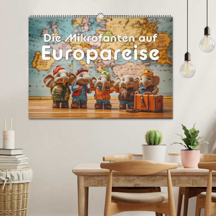 Produktbild: Die Mikrofanten auf Europareise (Wandkalender 2026 DIN A2 quer), CALVENDO Monatskalender