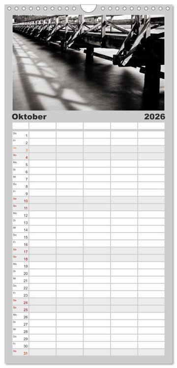 Produktbild: Familienplaner 2026 - Ein Blick auf Husum mit 5 Spalten (Wandkalender, 21 x 45 cm) CALVENDO