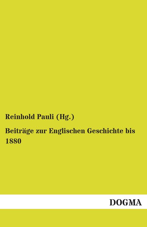 Produktbild: Beitr&auml;ge zur Englischen Geschichte bis 1880