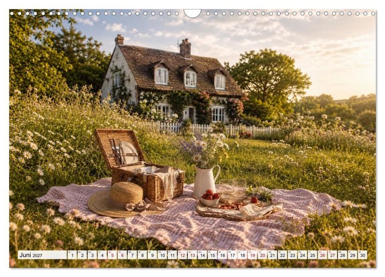 Produktbild: Landhauspoesie im Cottage-Stil (Wandkalender 2027 DIN A3 quer), CALVENDO Monatskalender