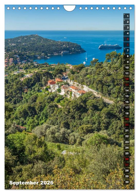 Produktbild: C&Ocirc;TE D&rsquo;AZUR Idyllische Orte (Wandkalender 2026 DIN A4 hoch), CALVENDO Monatskalender
