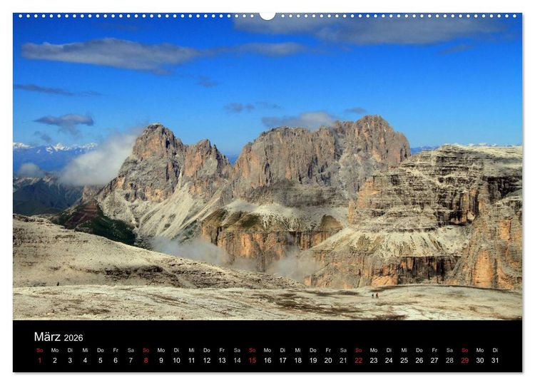 Produktbild: Idyllische Dolomiten (hochwertiger Premium Wandkalender 2026 DIN A2 quer), Kunstdruck in Hochglanz