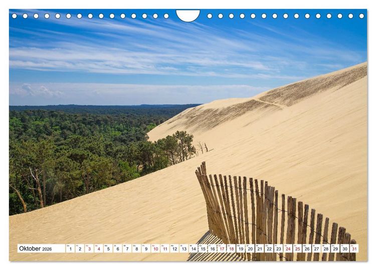 Produktbild: S&uuml;dwestfrankreich - St&auml;dte, Landschaften und Meer (Wandkalender 2026 DIN A4 quer), CALVENDO Monatskalender