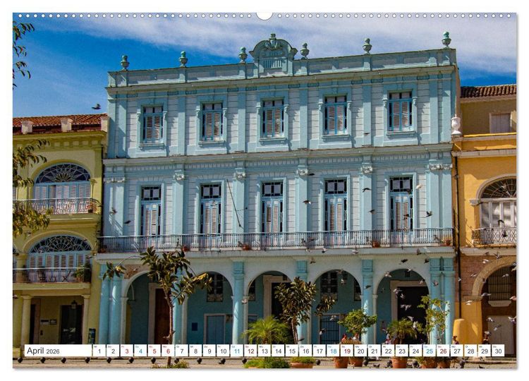 Produktbild: Farbenfrohes Kuba (Wandkalender 2026 DIN A2 quer), CALVENDO Monatskalender