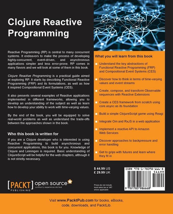 Produktbild: Clojure Reactive Programming