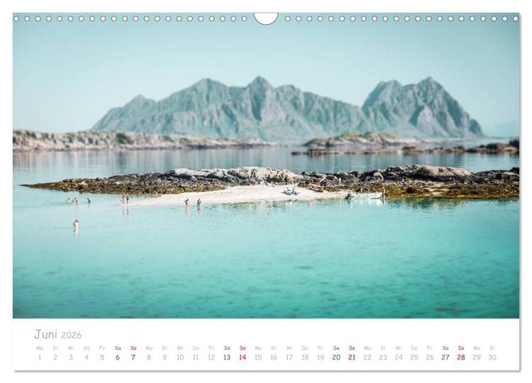 Produktbild: Norwegische Berg- und Fjordlandschaften (Wandkalender 2026 DIN A3 quer), CALVENDO Monatskalender