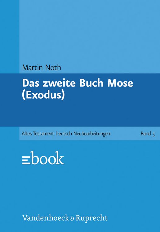 Produktbild: Das zweite Buch Mose (Exodus)