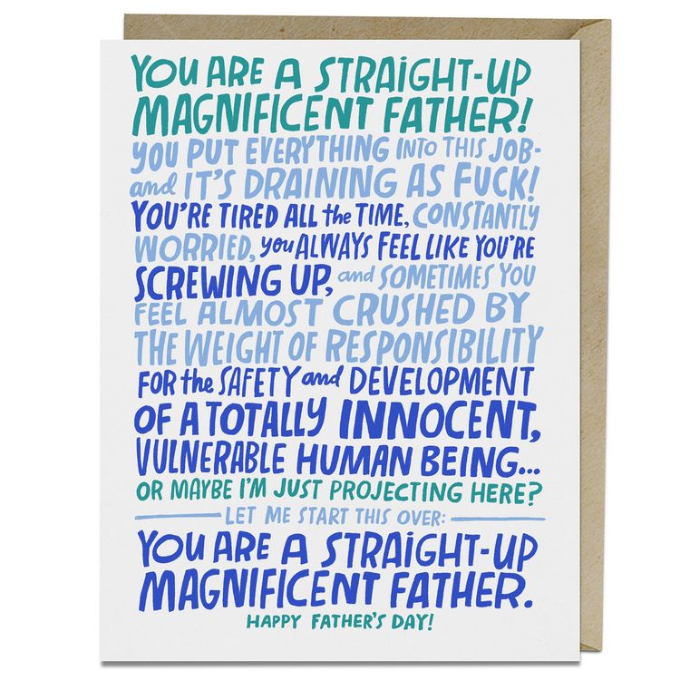 Produktbild: 6-Pack Em & Friends Magnificent Father Card