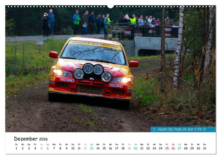 Produktbild: Lausitz-Rallye Kalender (Wandkalender 2026 DIN A2 quer), CALVENDO Monatskalender