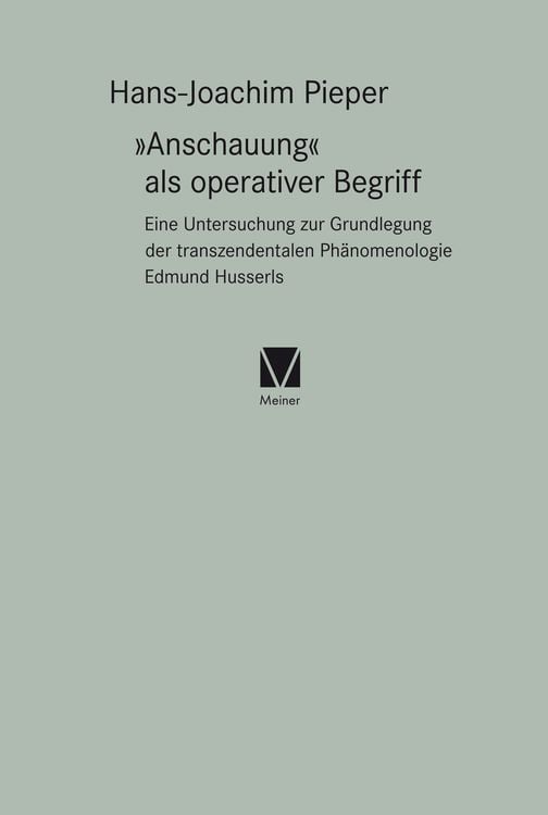 Produktbild: »Anschauung« als operativer Begriff