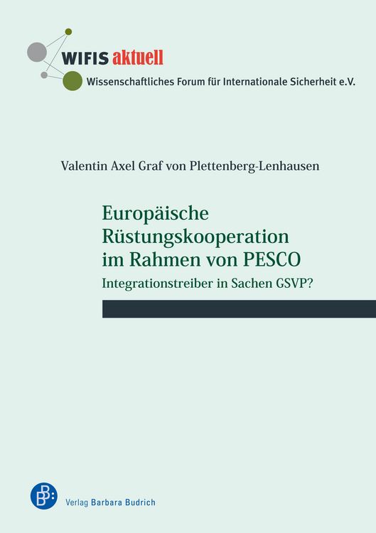 Produktbild: Europ&auml;ische R&uuml;stungskooperation im Rahmen von PESCO