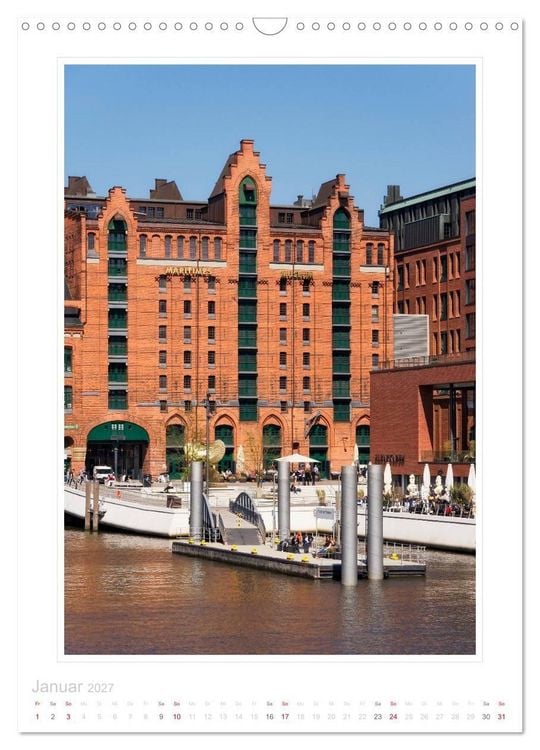 Produktbild: Hamburg - Impressionen einer Stadt (Wandkalender 2027 DIN A3 hoch), CALVENDO Monatskalender