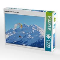 Produktbild: CALVENDO Puzzle Paraglider vor dem Mont Pourri. | 1000 Teile Lege-Gr&ouml;&szlig;e 64x48cm Foto-Puzzle f&uuml;r gl&uuml;ckliche Stunden