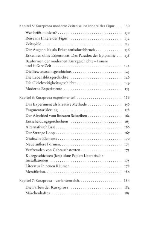 Produktbild: Kurzprosa schreiben. klassisch &ndash; modern &ndash; experimentell