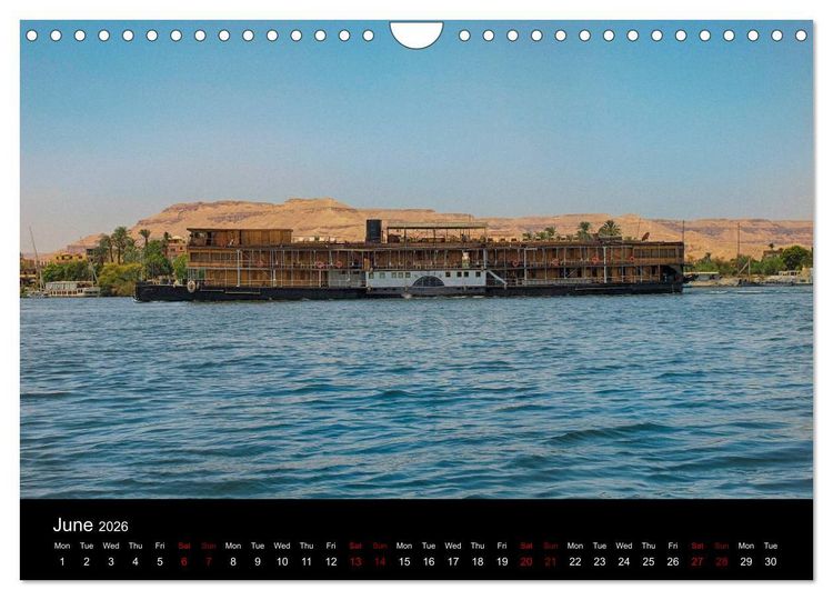 Produktbild: On the trail of the ancient Egypt (Wall Calendar 2026 DIN A4 landscape), CALVENDO 12 Month Wall Calendar