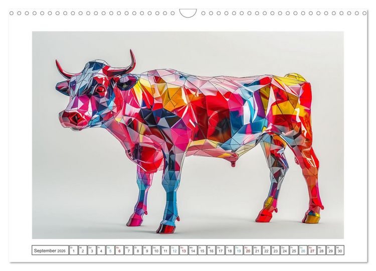 Produktbild: Modern Art Animals (Wandkalender 2026 DIN A3 quer), CALVENDO Monatskalender