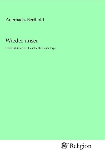 Produktbild: Wieder unser