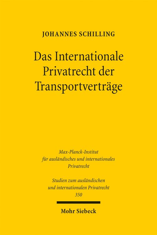 Produktbild: Das Internationale Privatrecht der Transportvertr&auml;ge