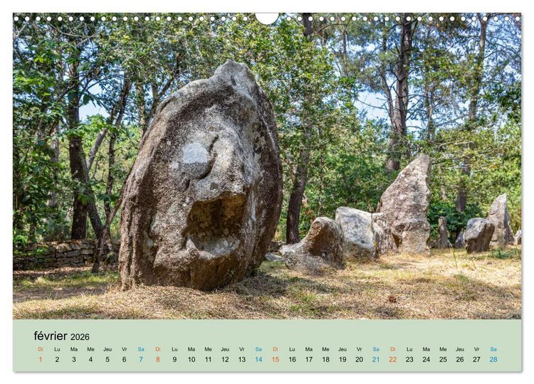 Produktbild: M&eacute;galithes myst&eacute;rieux (Calendrier mural 2026 DIN A3 vertical), CALVENDO calendrier mensuel