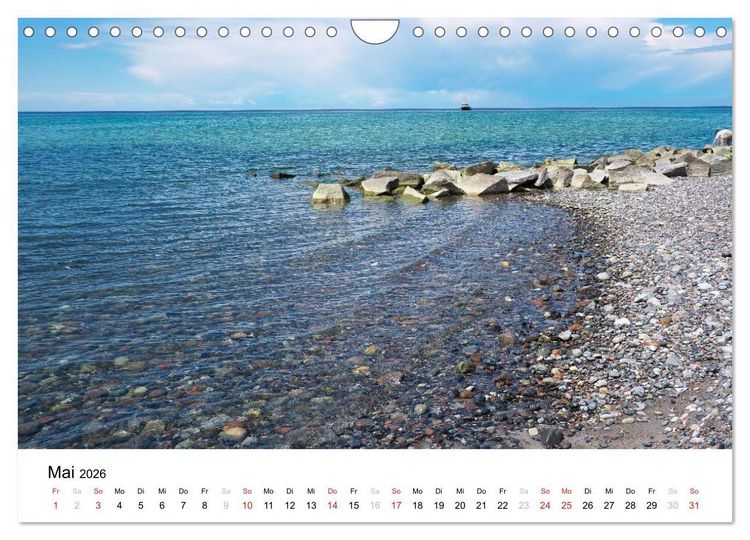 Produktbild: R&uuml;gen und Hiddensee (Wandkalender 2026 DIN A4 quer), CALVENDO Monatskalender