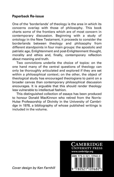 Produktbild: The Philosophical Frontiers of Christian Theology