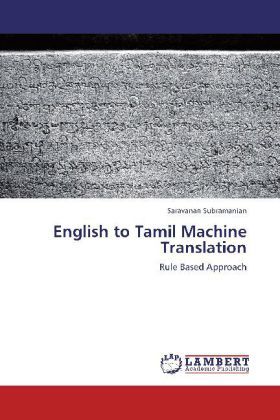 Produktbild: Subramanian, S: English to Tamil Machine Translation