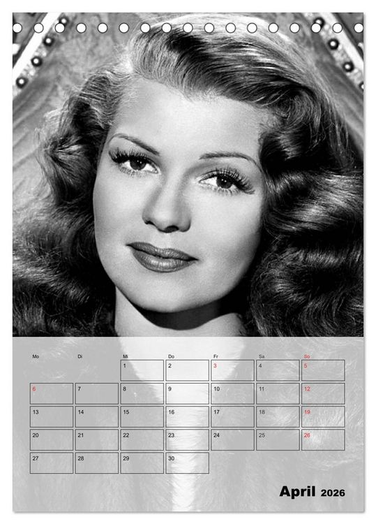 Produktbild: Filmstars der goldenen Leinwandjahre (Tischkalender 2026 DIN A5 hoch), CALVENDO Monatskalender