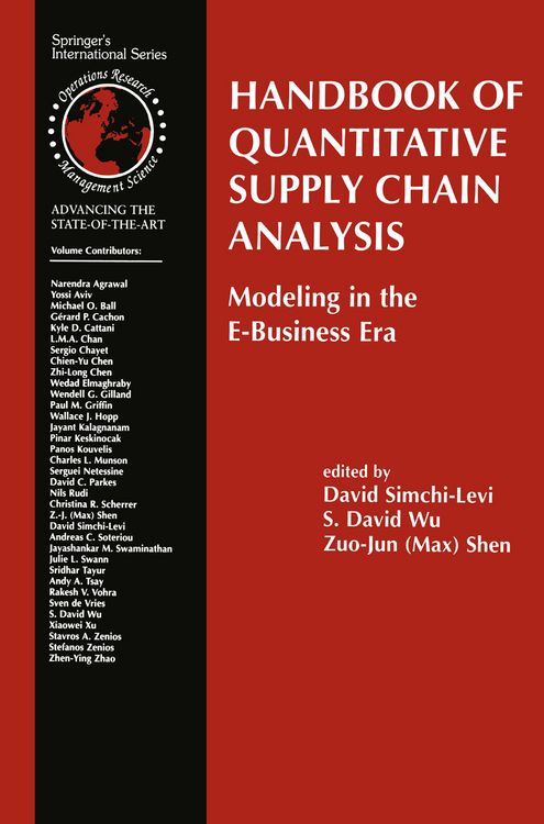 Produktbild: Handbook of Quantitative Supply Chain Analysis