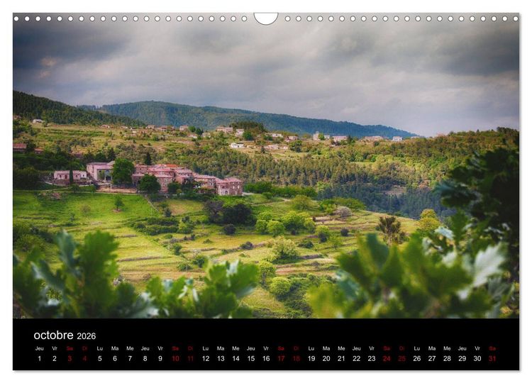 Produktbild: Horizons ard&eacute;chois (Calendrier mural 2026 DIN A3 vertical), CALVENDO calendrier mensuel