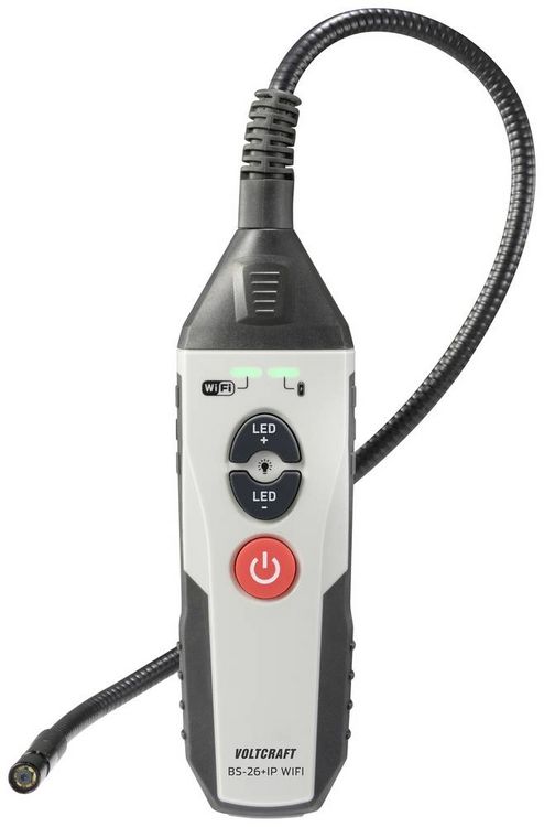 Produktbild: VOLTCRAFT BS-26+IP WIFI Endoskop Sonden-&Oslash;: 9mm Sonden-L&auml;nge: 1m