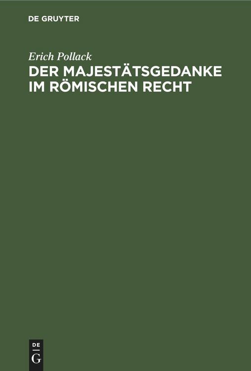 Produktbild: Der Majest&auml;tsgedanke im r&ouml;mischen Recht