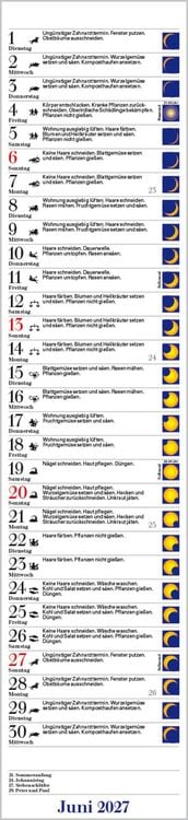 Produktbild: Mond-Langplaner 2027