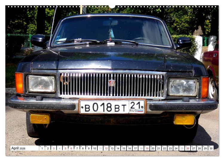 Produktbild: Sowjet-Mobile - Oldtimer der UdSSR (hochwertiger Premium Wandkalender 2026 DIN A2 quer), Kunstdruck in Hochglanz