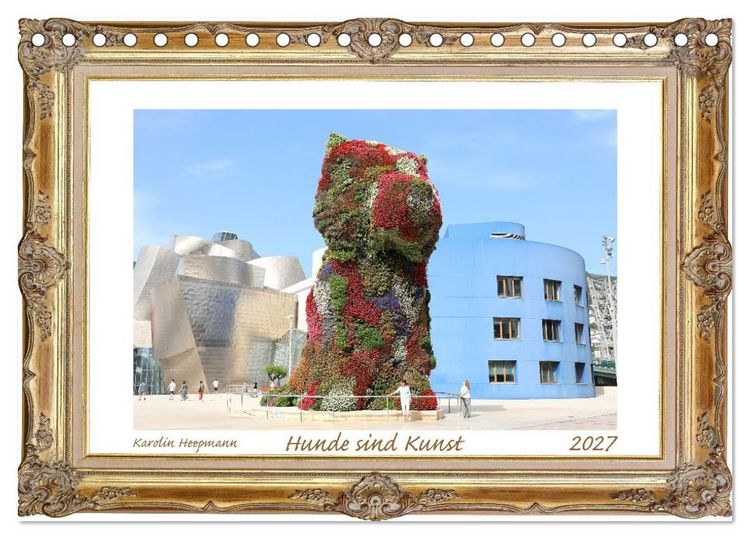 Produktbild: Hunde sind Kunst (Tischkalender 2027 DIN A5 quer), CALVENDO Monatskalender