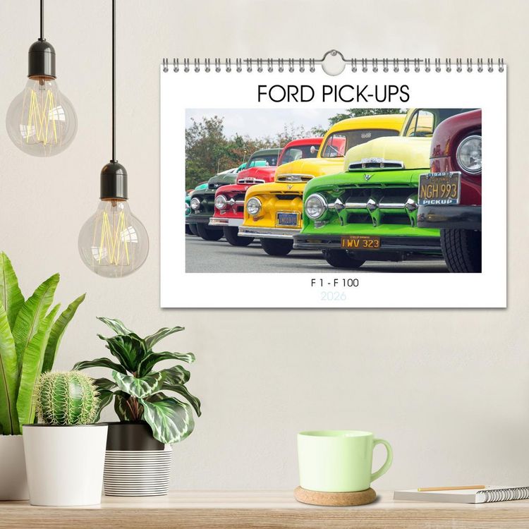 Produktbild: FORD PICK-UPS F 1 - F 100 (Wandkalender 2026 DIN A4 quer), CALVENDO Monatskalender
