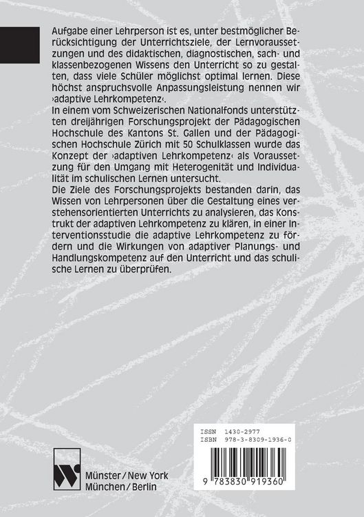Produktbild: Adaptive Lehrkompetenz