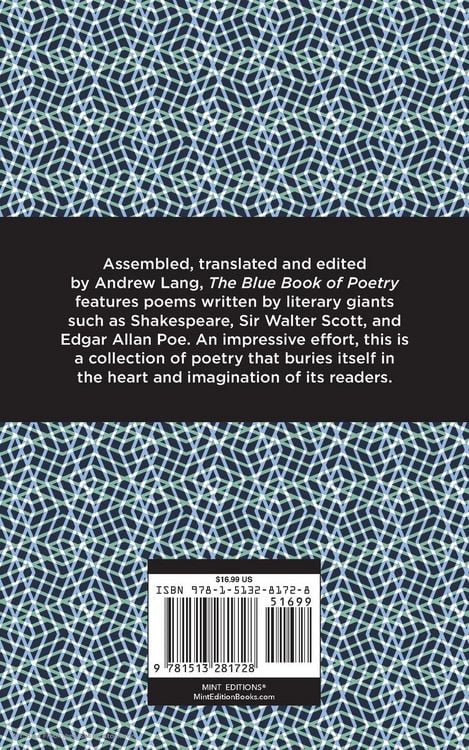 Produktbild: The Blue Poetry Book