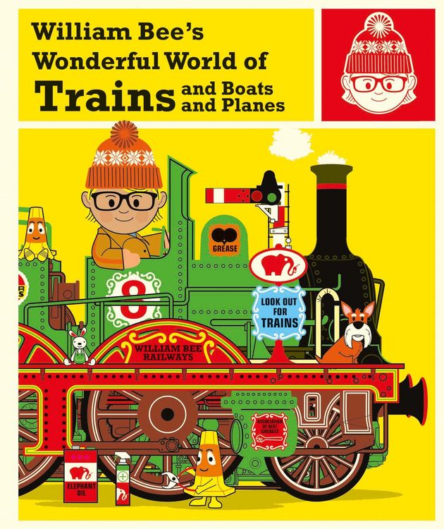 Produktbild: William Bee's Wonderful World of Trains, Boats and Planes
